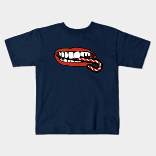 Candy Cane is Food says Mouth Kids T-Shirt